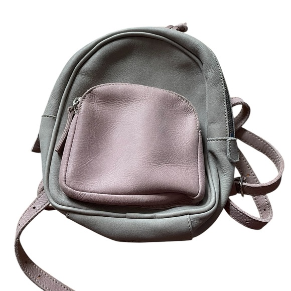 Roots Handbags - Roots Pastel Pink and Gray Women's Backpack